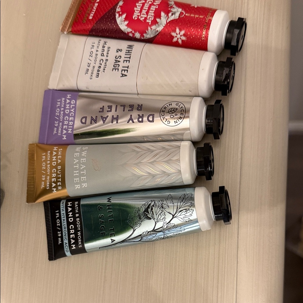 Bath & Body Works Hand Cream Collection - Red, White, Purple, Gold, Green